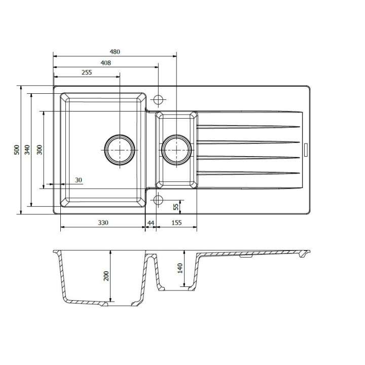 Reginox Harlem 1000.10 White pure