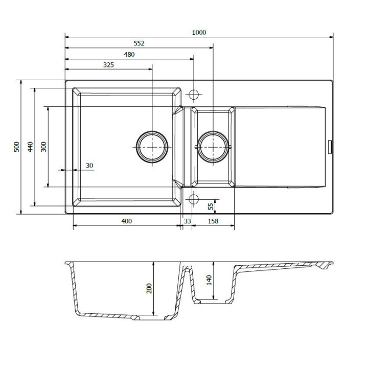Reginox Amsterdam 1000.10 Grey silvery