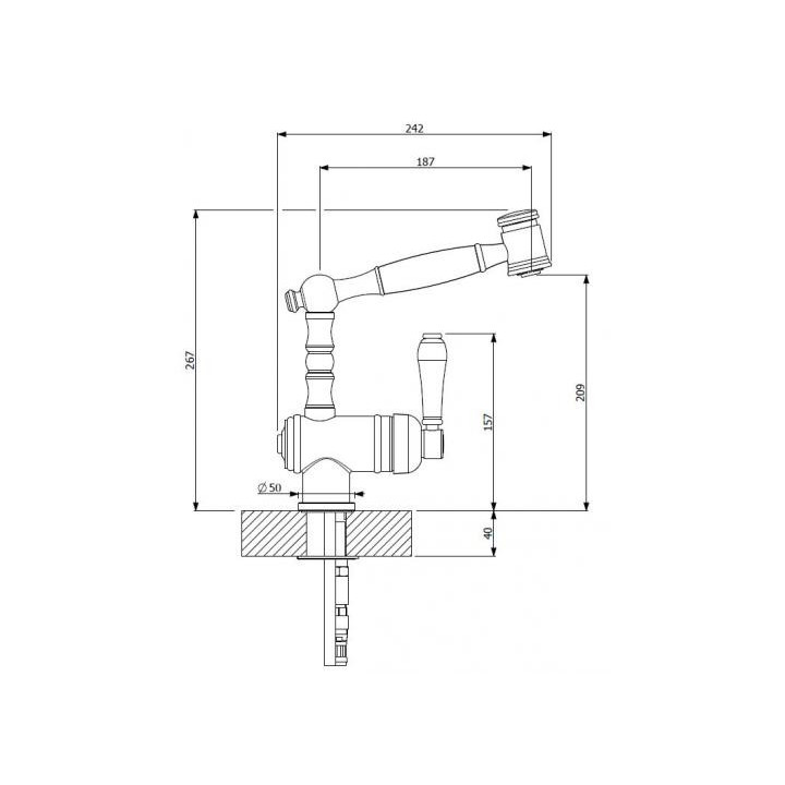 Chambord R202 se sprchou Chrom