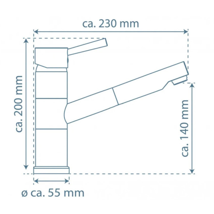 Eisl Unicorn lesklý chrom