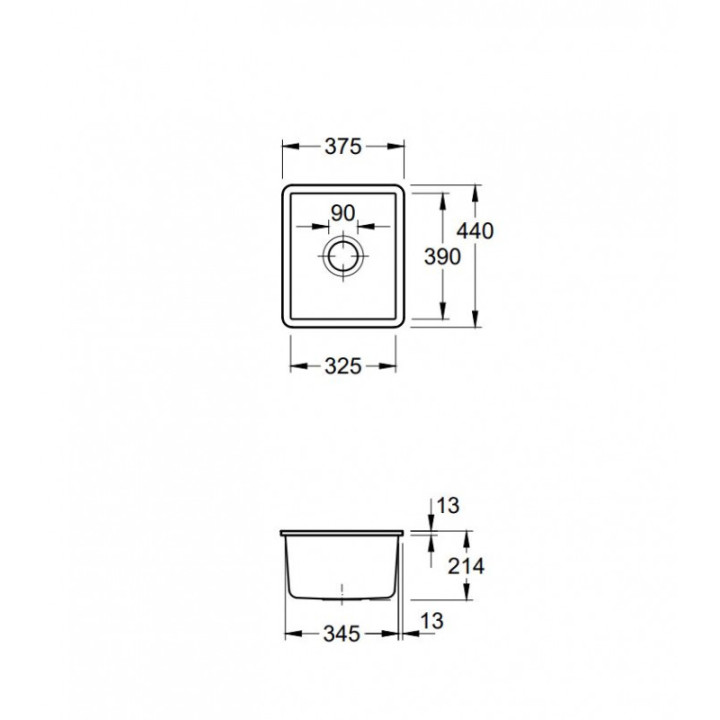Villeroy & Boch Subway 375 Bílá keramika