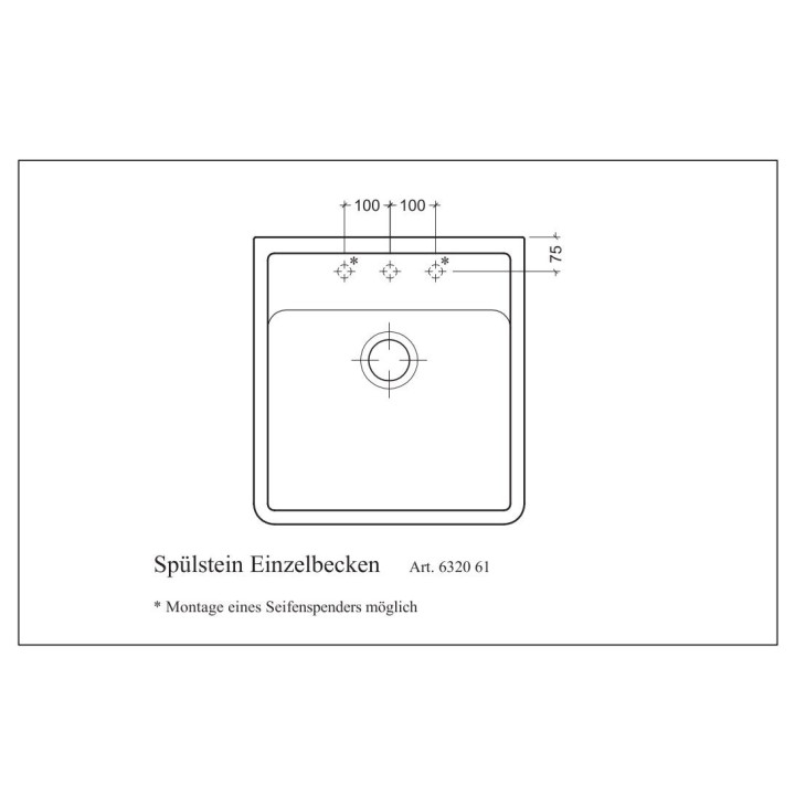 Villeroy & Boch Single 595 Mosaic Bílá keramika Mosaic