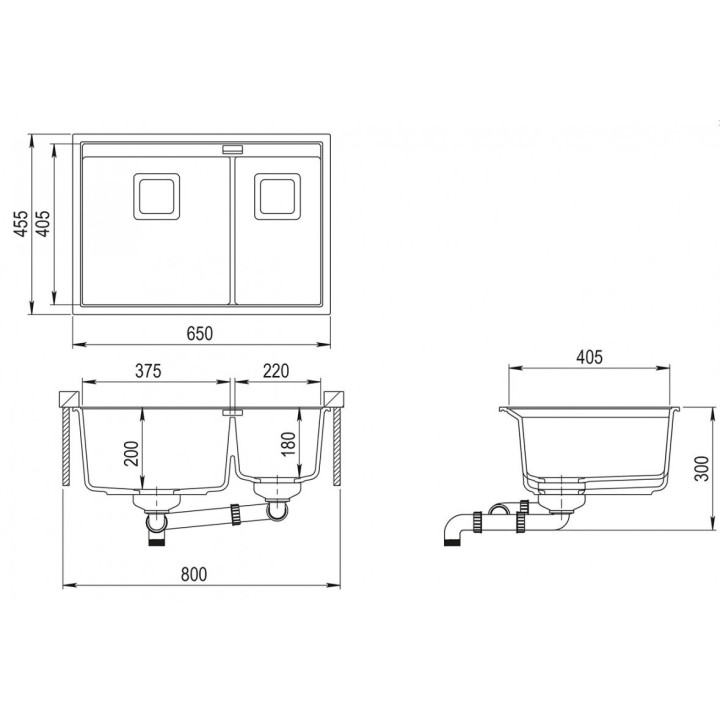 Aquasanita - Helika Delicia 650.1 black metallic