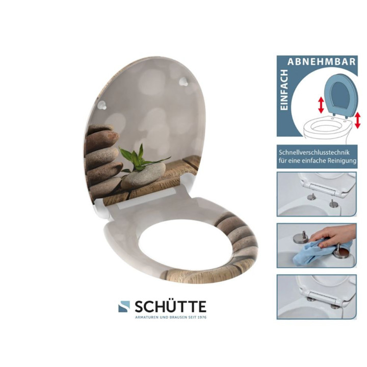 Schütte STONE PYRAMID| Duroplast, Soft Close