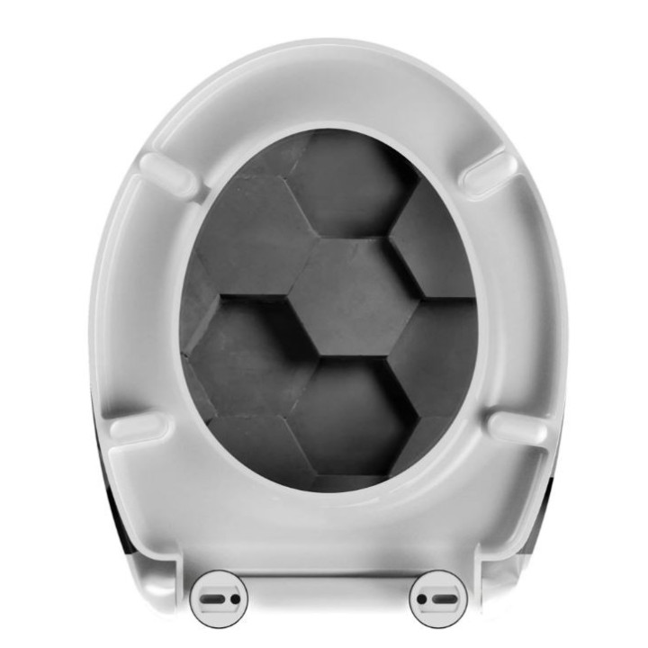 Schütte GREY HEXAGONS| Duroplast, Soft Close