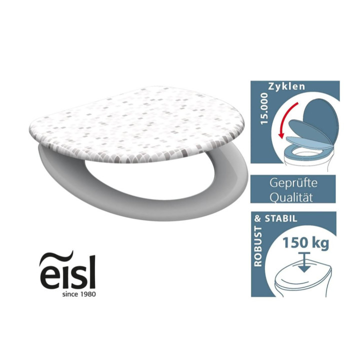 Schütte MOSAIK GRAU| Duroplast, Soft Close