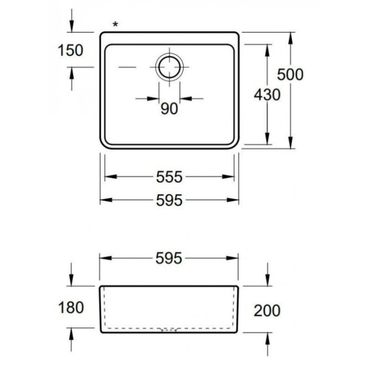 Villeroy & Boch Farmhouse 595 Bílá keramika