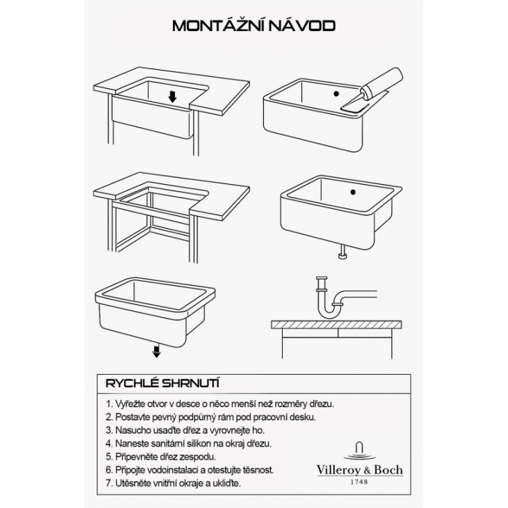 Villeroy & Boch Farmhouse 595 Bílá keramika