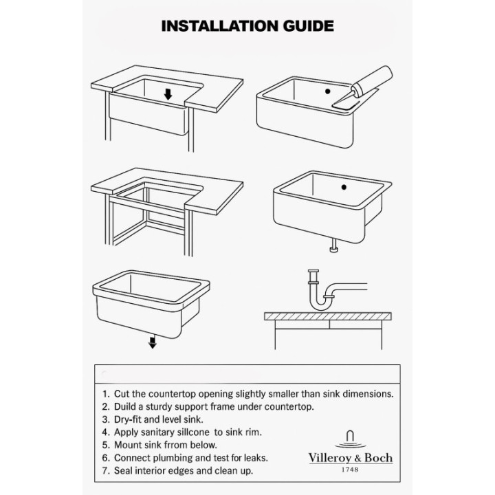 Villeroy & Boch Farmhouse 595 Bílá keramika