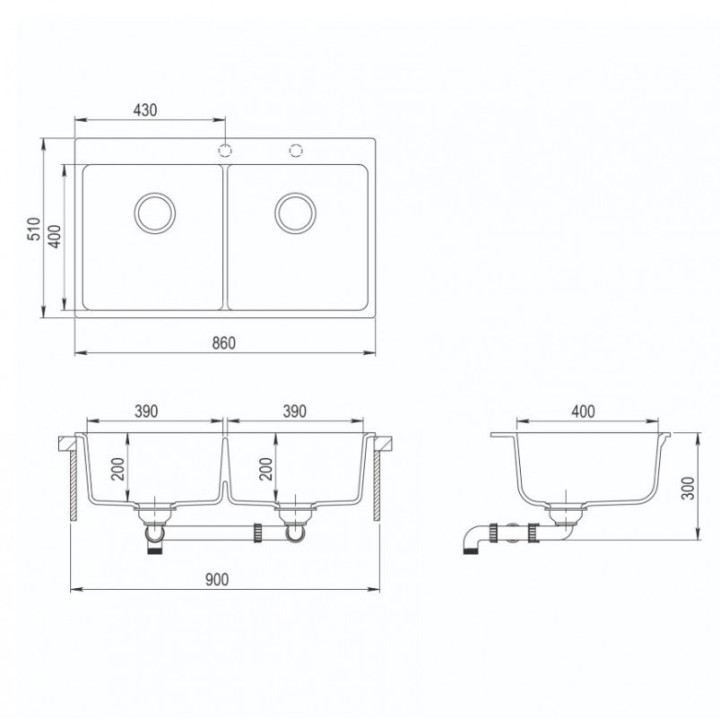 Aquasanita - Helika Magna 860.2E alba
