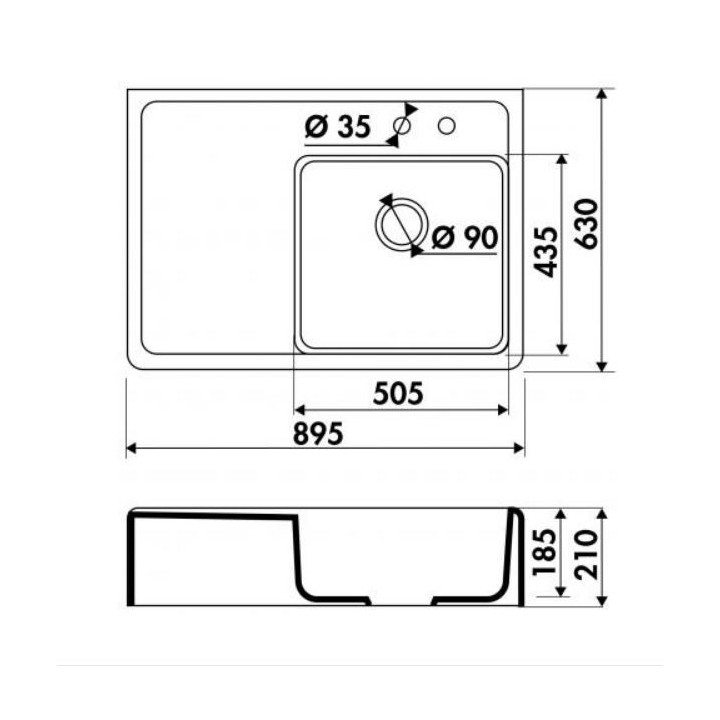 Chambord Thibert 895.0 Bílá