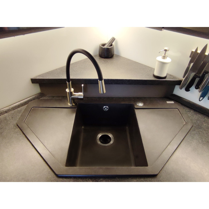 Eisl Flexo světle šedá / lesklý chrom