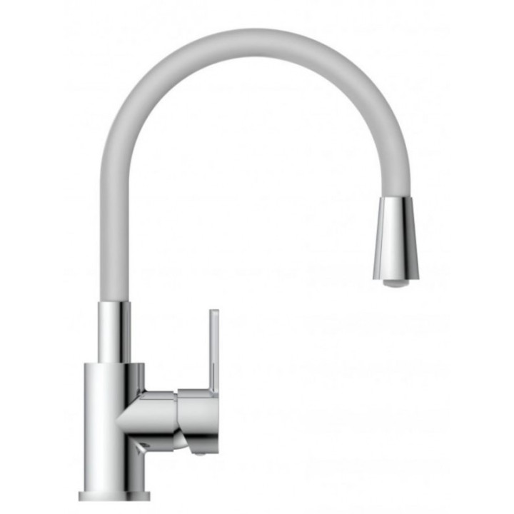 Eisl Flexo světle šedá / lesklý chrom