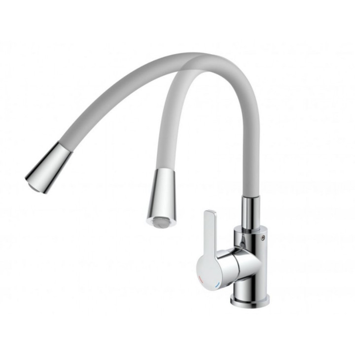 Eisl Flexo světle šedá / lesklý chrom