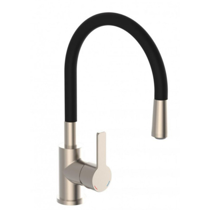 Eisl Flexo světle šedá / lesklý chrom