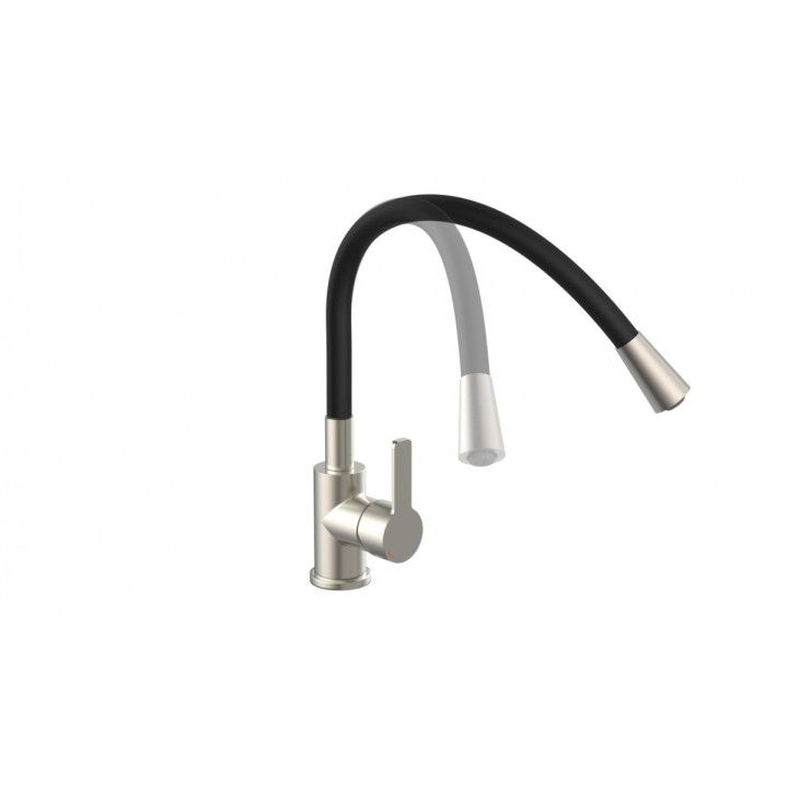 Eisl Flexo světle šedá / lesklý chrom