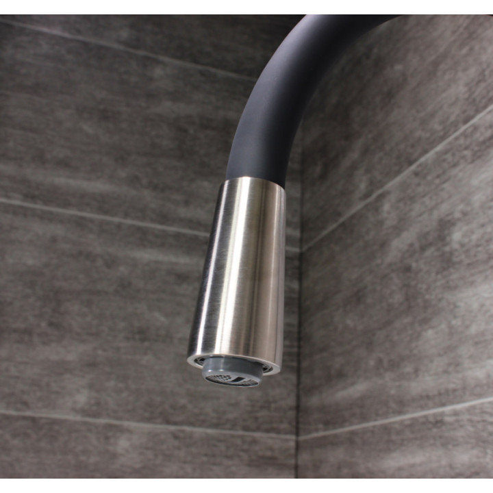 Eisl Flexo světle šedá / lesklý chrom