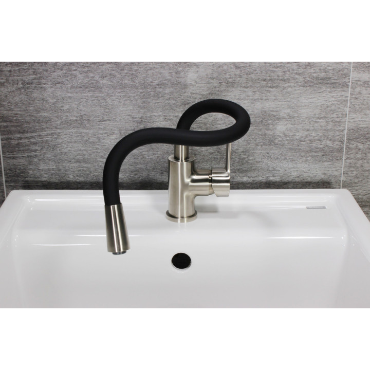 Eisl Flexo světle šedá / lesklý chrom