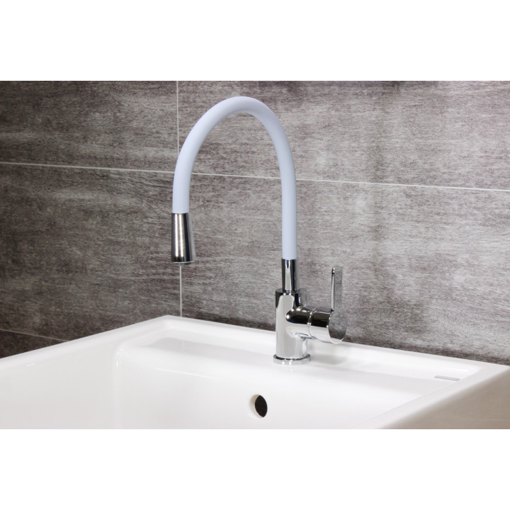 Eisl Flexo světle šedá / lesklý chrom