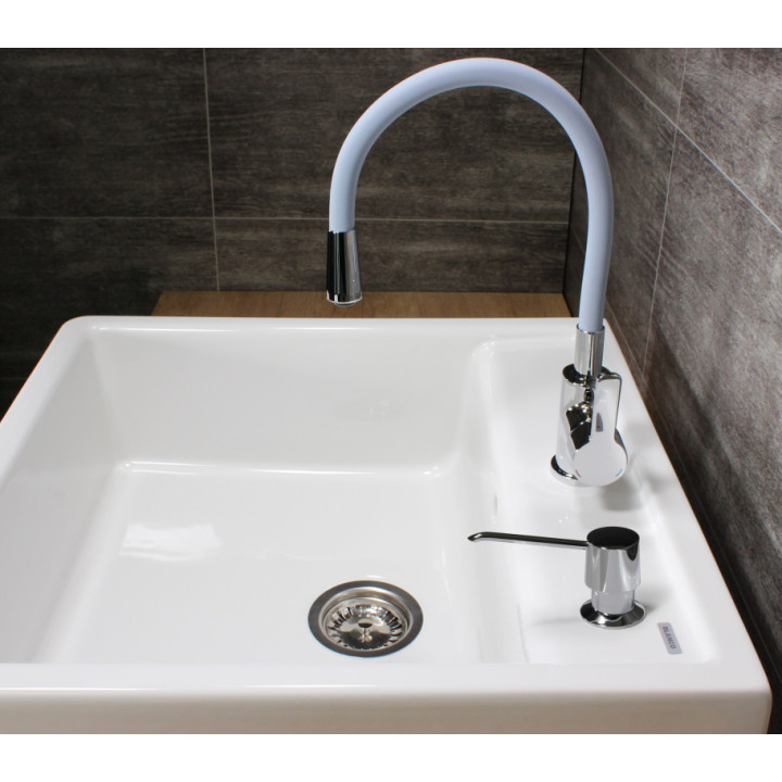 Eisl Flexo světle šedá / lesklý chrom