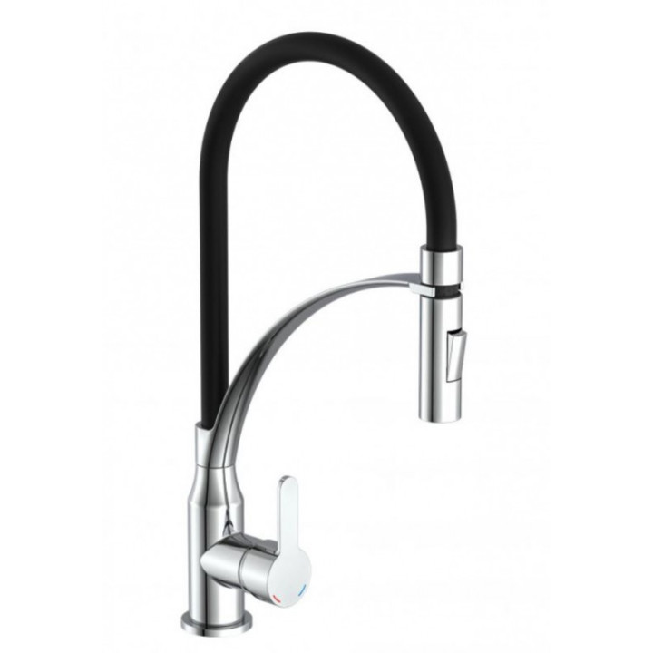 Eisl Carneo černá / lesklý chrom