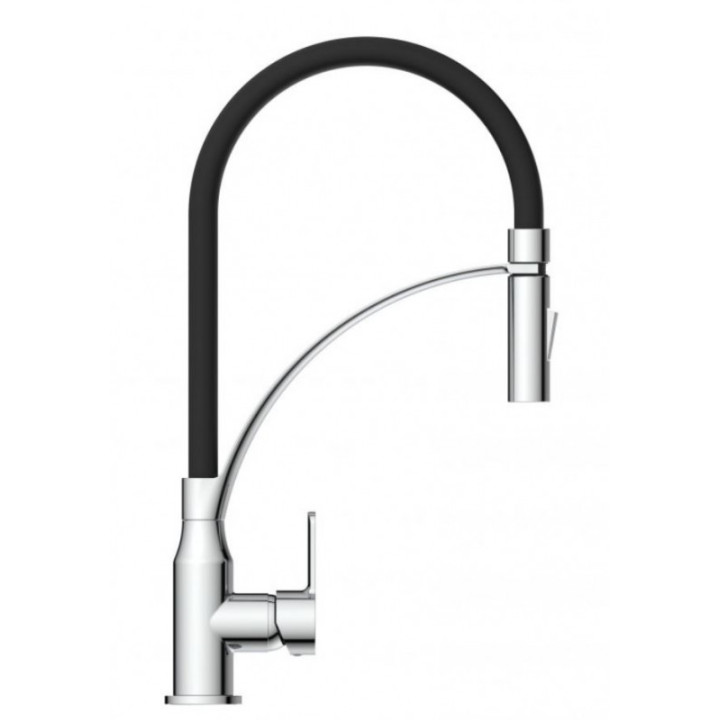 Eisl Carneo černá / lesklý chrom