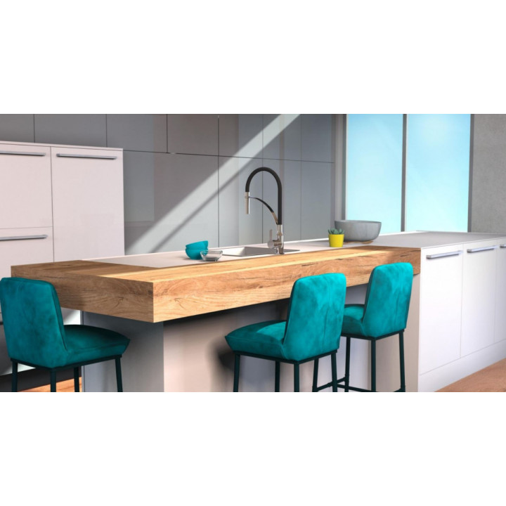 Eisl Carneo černá / lesklý chrom