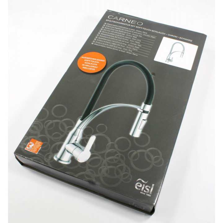 Eisl Carneo černá / lesklý chrom