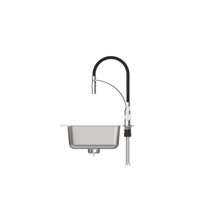 Eisl Carneo černá / lesklý chrom