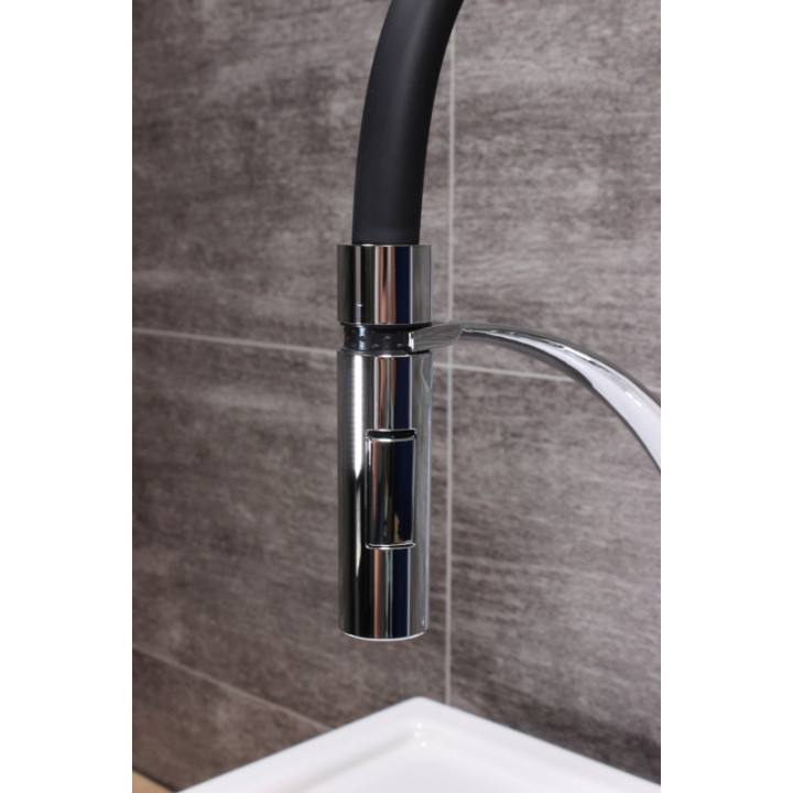 Eisl Carneo černá / lesklý chrom