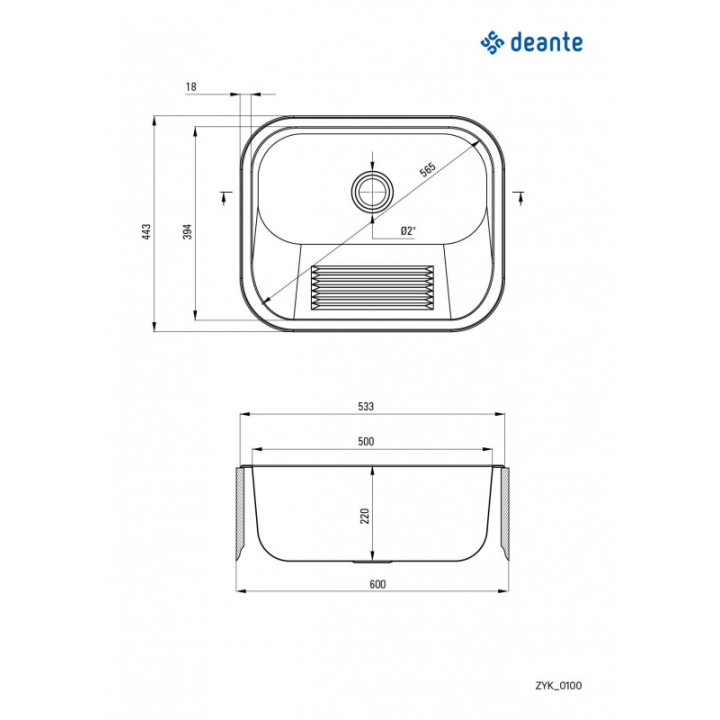 Deante Nerez 533 Nerezová ocel