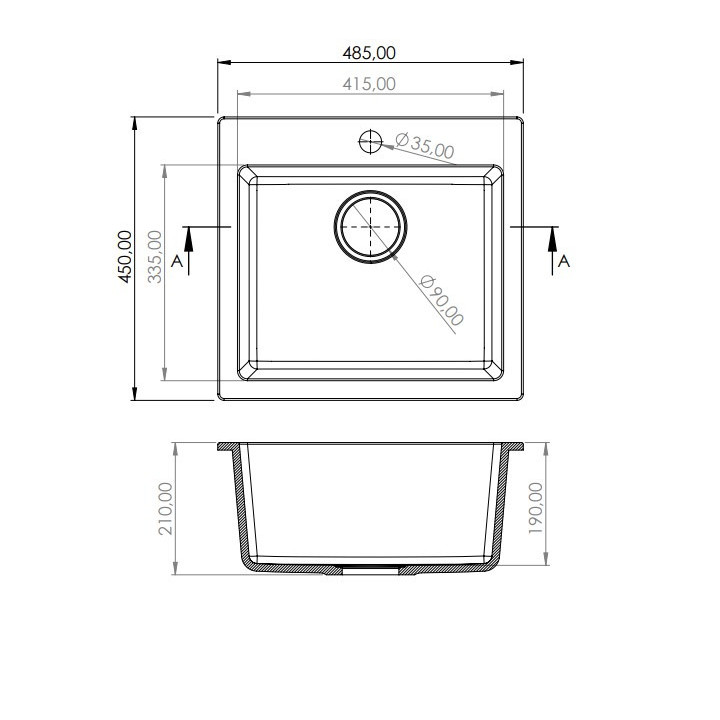 Granisil Eldos 485 Black metallic