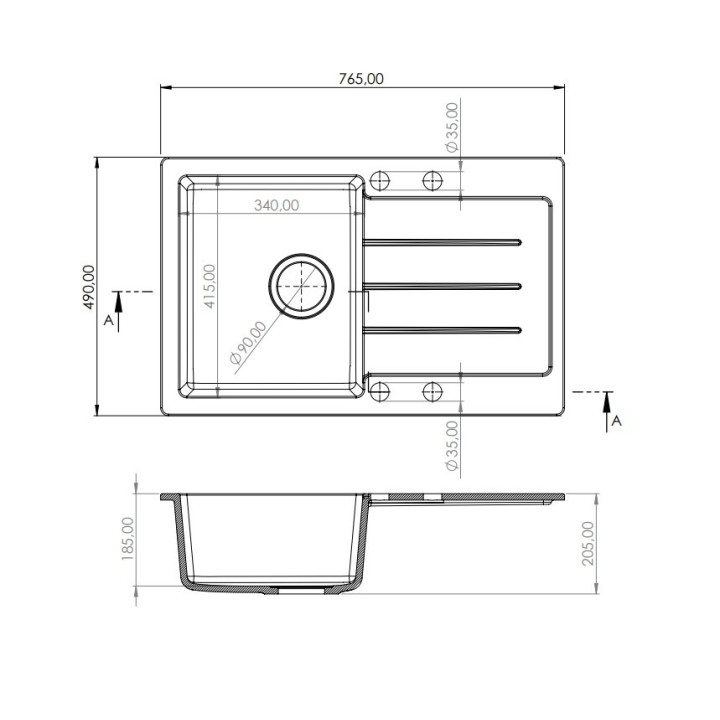 Granisil Gradiz 765.0 Black metallic