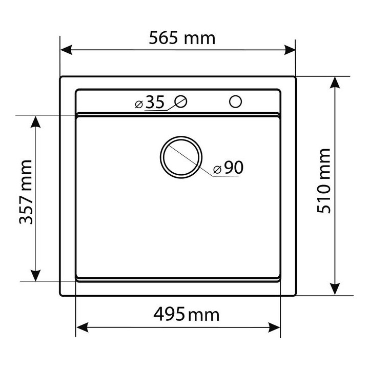 Aquasanita - Helika Quadro 565 alumetallic
