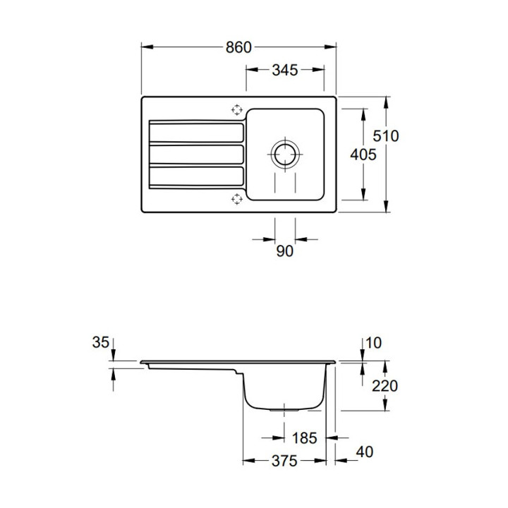 Villeroy & Boch Architectura 860.0 Bílá keramika