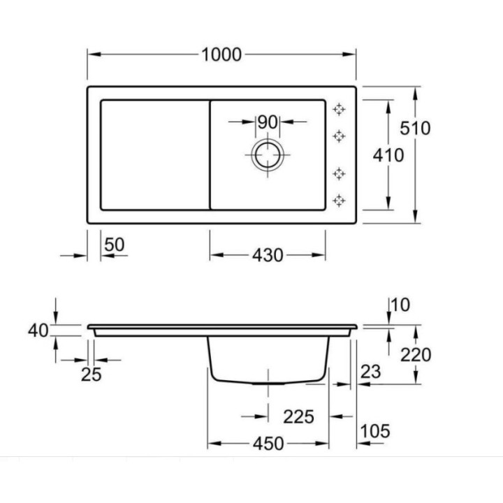 Villeroy & Boch Timeline 1000.0 Bílá keramika
