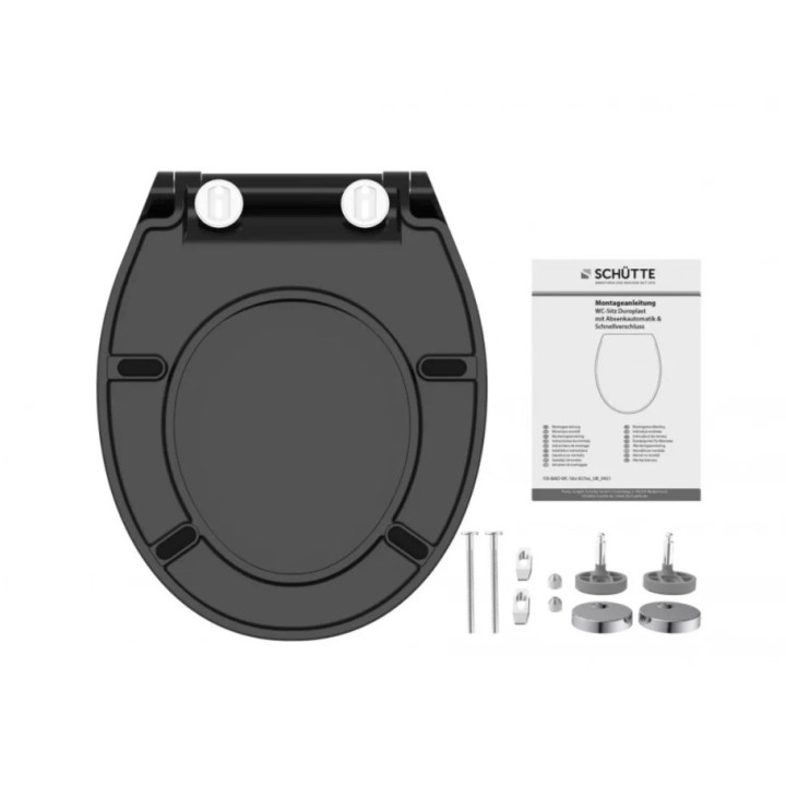 Schütte SLIM BLACK| Duroplast, Soft Close