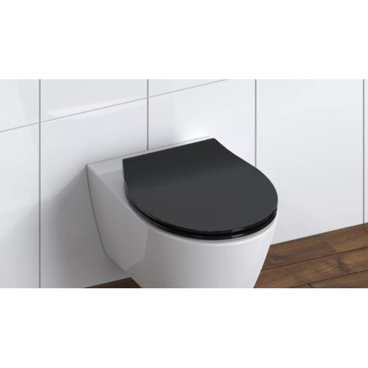 Schütte SLIM BLACK| Duroplast, Soft Close