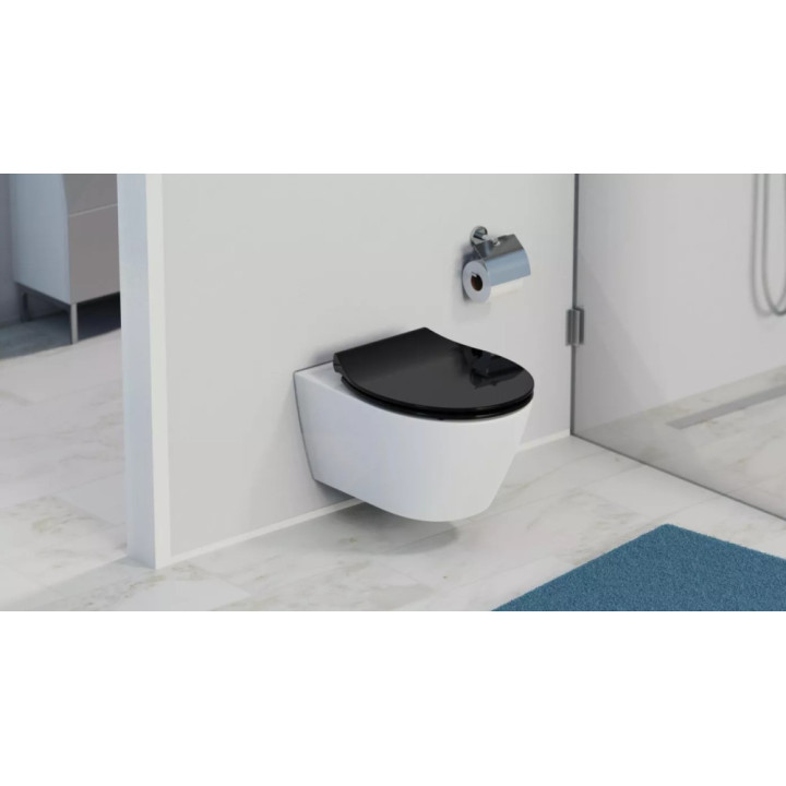 Schütte SLIM BLACK| Duroplast, Soft Close
