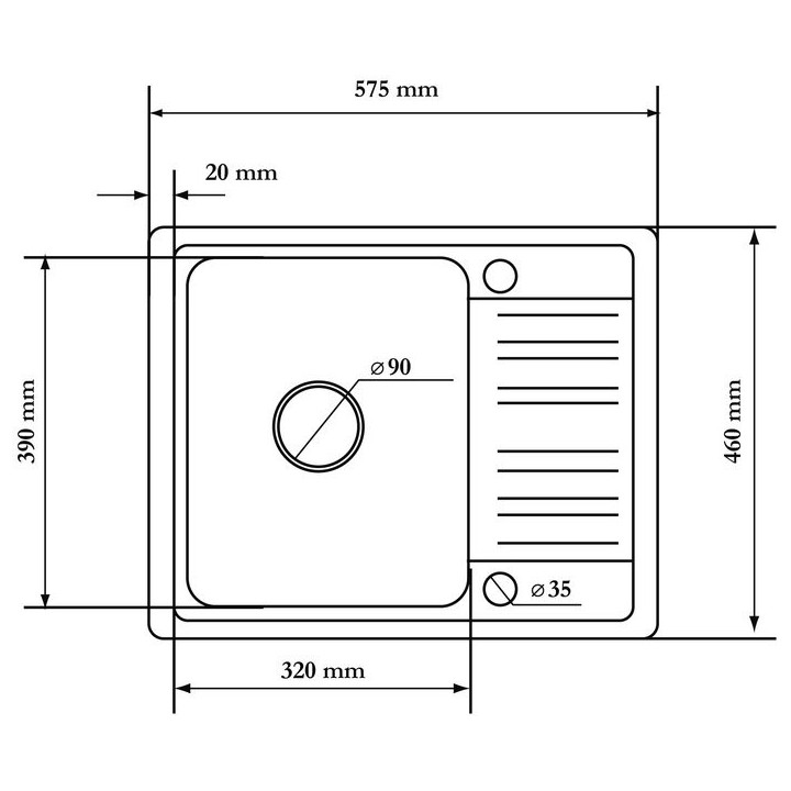 Aquasanita - Helika Notus 575.5E beige