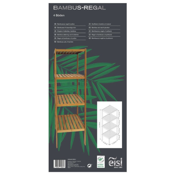 Schütte Bambusová police se 3 přihrádkami ( BMBA02-REG31 )