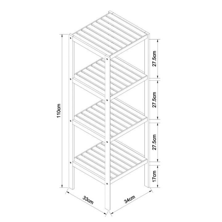 Schütte Bambusová police se 3 přihrádkami ( BMBA02-REG31 )
