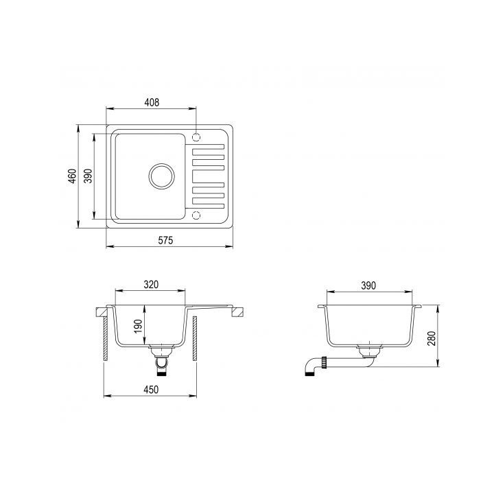 Aquasanita - Helika Notus 575.5E alba