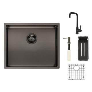 Reginox SET Miami 500 Gun metal + baterie Crystal + příslušenství