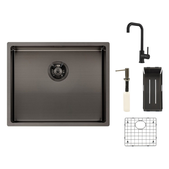 Reginox SET Miami 500 Gun metal + baterie Crystal + příslušenství