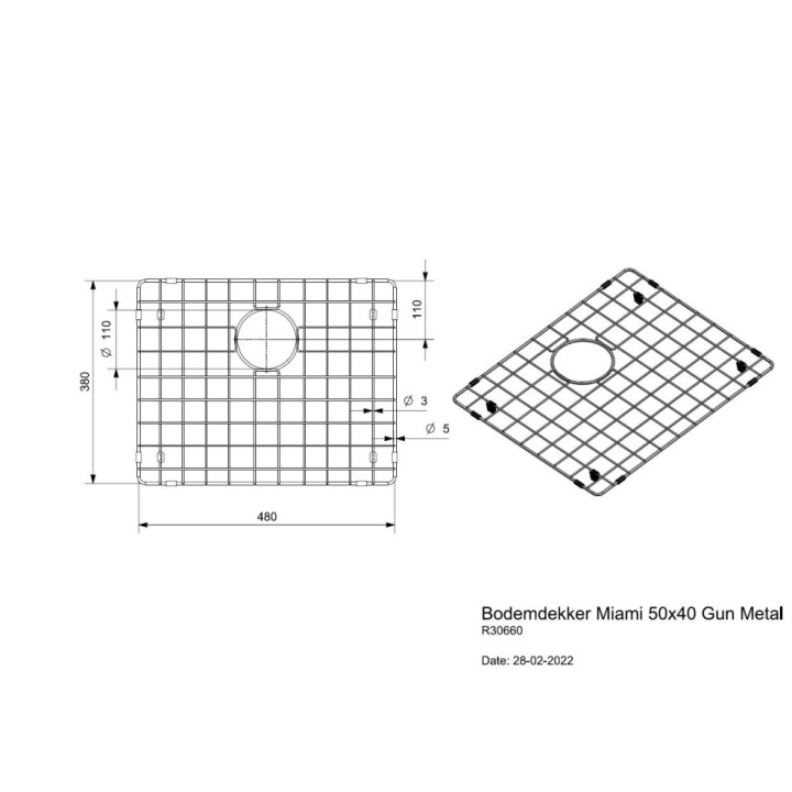 Reginox SET Miami 500 Gun metal + baterie Crystal + příslušenství