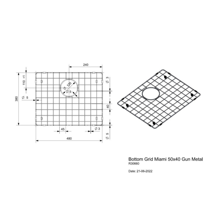 Reginox SET Miami 500 Gun metal + baterie Crystal + příslušenství