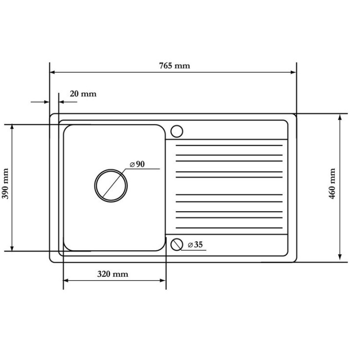 Aquasanita - Helika Notus 765.0E alba