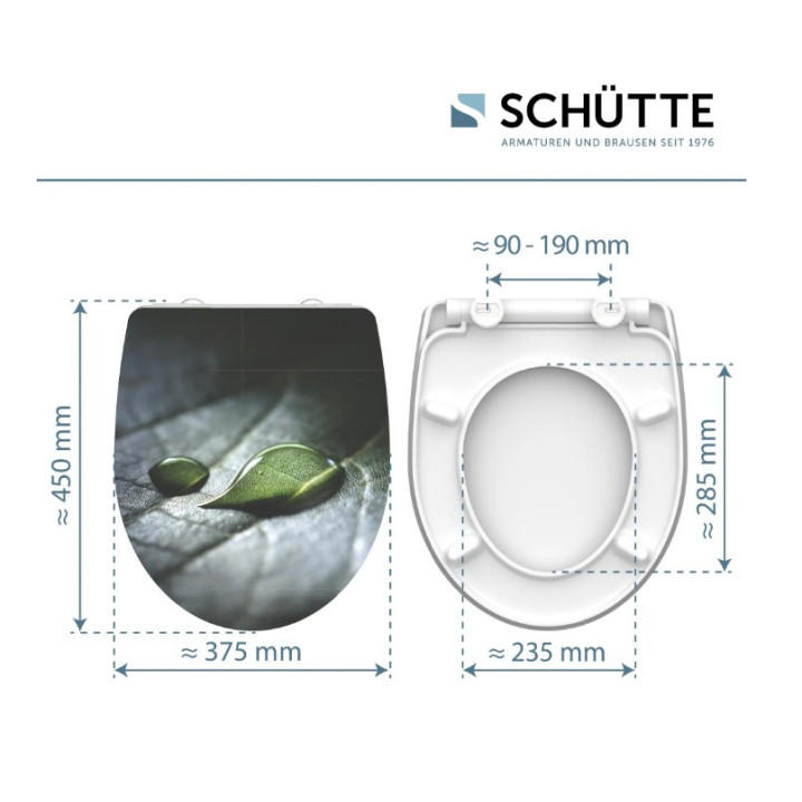Schütte RAINDROP | Duroplast HG, Soft Close