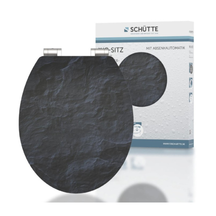 Schütte BLACK STONE | MDF HG, Soft Close